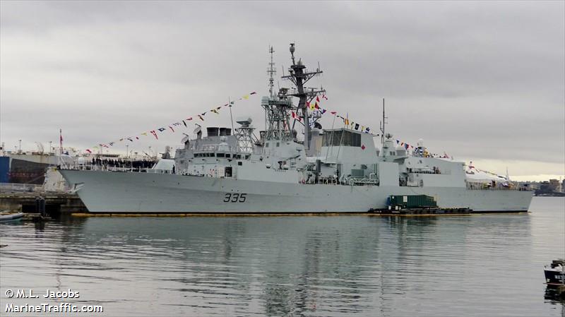 cdn warship 335 (-) - IMO , MMSI 316158000 under the flag of Canada