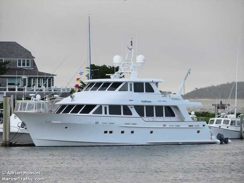 anndrianna (Pleasure craft) - IMO , MMSI 367643980, Call Sign WDL9985 under the flag of United States (USA)