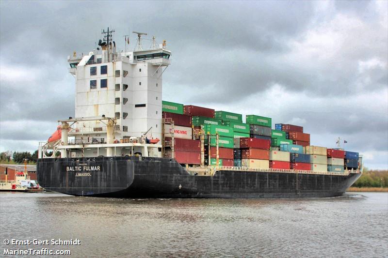 baltic fulmar (Container Ship) - IMO 9313204, MMSI 210925000, Call Sign 5BSL4 under the flag of Cyprus