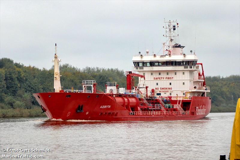 azuryth (Chemical/Oil Products Tanker) - IMO 9431020, MMSI 212228000, Call Sign 5BCA4 under the flag of Cyprus