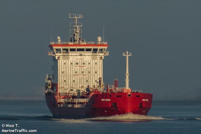 med emre (Chemical/Oil Products Tanker) - IMO 9461910, MMSI 215402000, Call Sign 9HA5093 under the flag of Malta