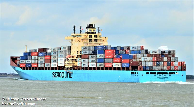 seago piraeus (Container Ship) - IMO 9313955, MMSI 219117000, Call Sign OXVD2 under the flag of Denmark