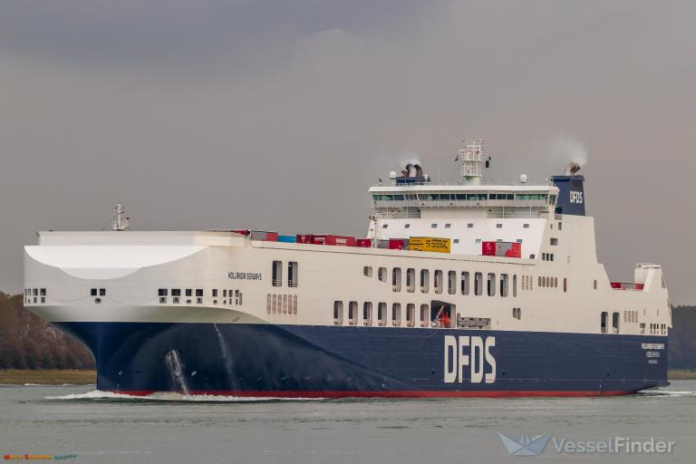hollandia seaways (Ro-Ro Cargo Ship) - IMO 9832585, MMSI 219234000, Call Sign OXUD2 under the flag of Denmark
