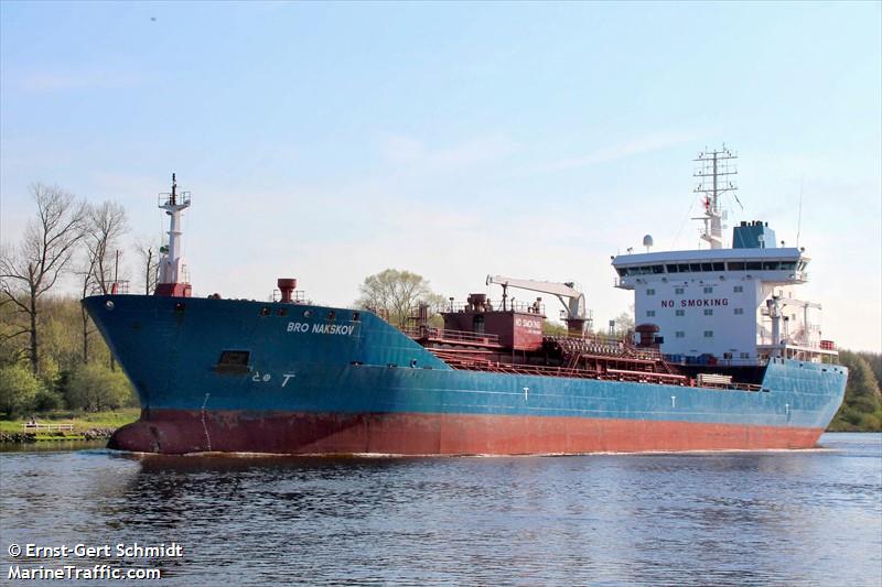 bro nakskov (Chemical/Oil Products Tanker) - IMO 9323584, MMSI 220500000, Call Sign OXHH2 under the flag of Denmark