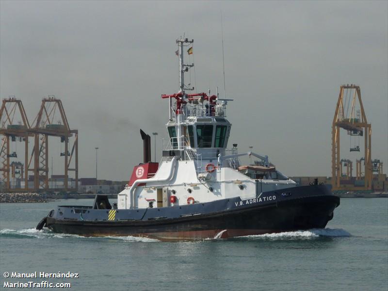 v.b. adriatico (Tug) - IMO 9201011, MMSI 224870000, Call Sign EAWD under the flag of Spain