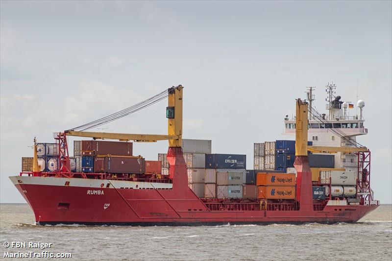 rumba (Container Ship) - IMO 9264714, MMSI 236111978, Call Sign ZDNM7 under the flag of Gibraltar