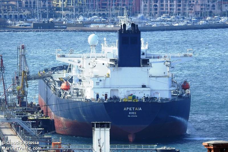 aretea (Crude Oil Tanker) - IMO 9711456, MMSI 241348000, Call Sign SVCB3 under the flag of Greece