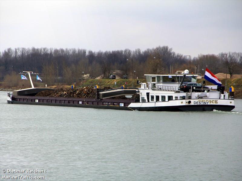 destiny (Cargo ship) - IMO , MMSI 244660555, Call Sign PD2451 under the flag of Netherlands