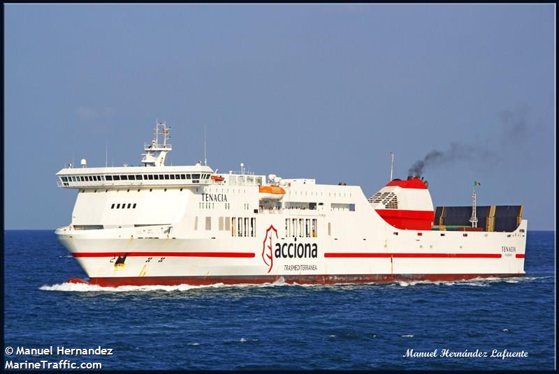 tenacia (Passenger/Ro-Ro Cargo Ship) - IMO 9350707, MMSI 247230200, Call Sign ICGA under the flag of Italy