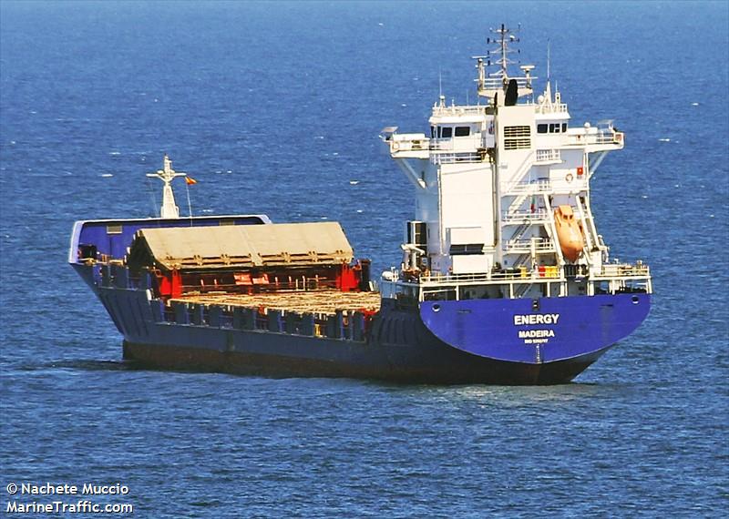 energy (Container Ship) - IMO 9255787, MMSI 255806300, Call Sign CQAX2 under the flag of Madeira