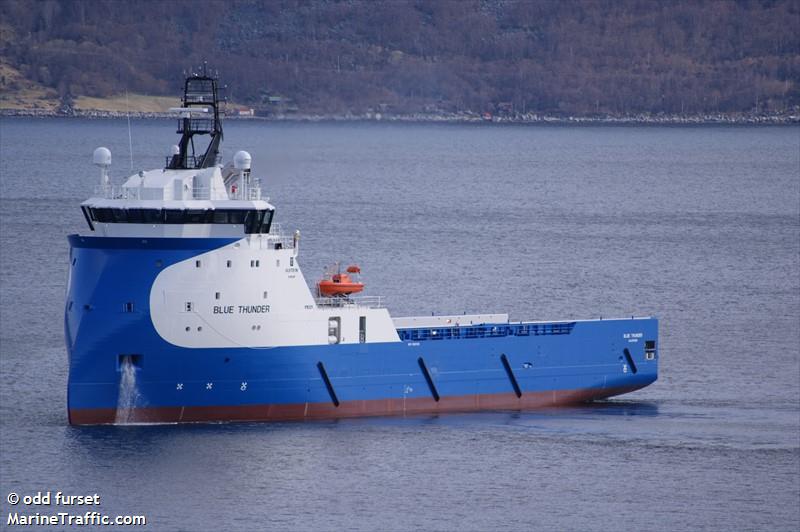 hermit thunder (Offshore Tug/Supply Ship) - IMO 9665102, MMSI 257333600, Call Sign LDJT3 under the flag of Norway