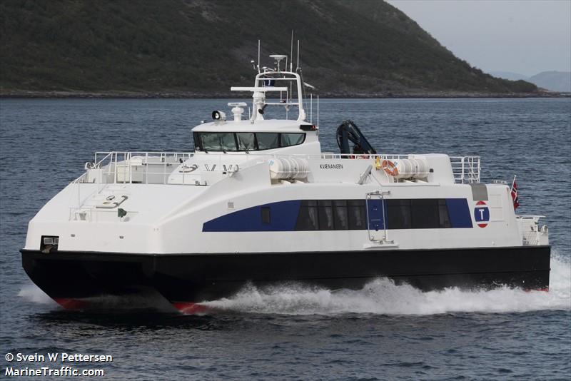 kvaenangen (Passenger Ship) - IMO 9353929, MMSI 258032500, Call Sign LNNM under the flag of Norway