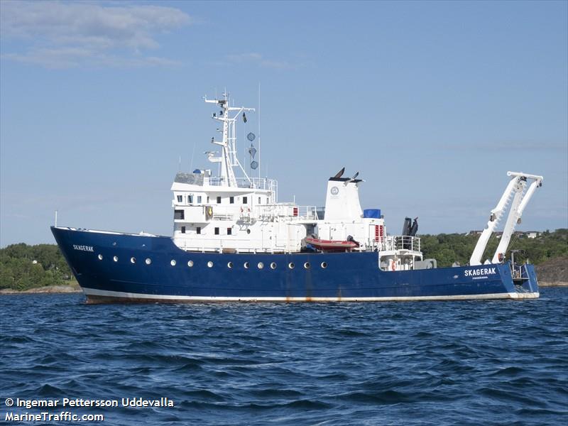 rv skagerak (Fishing Support Vessel) - IMO 7642170, MMSI 265280000, Call Sign SGCD under the flag of Sweden