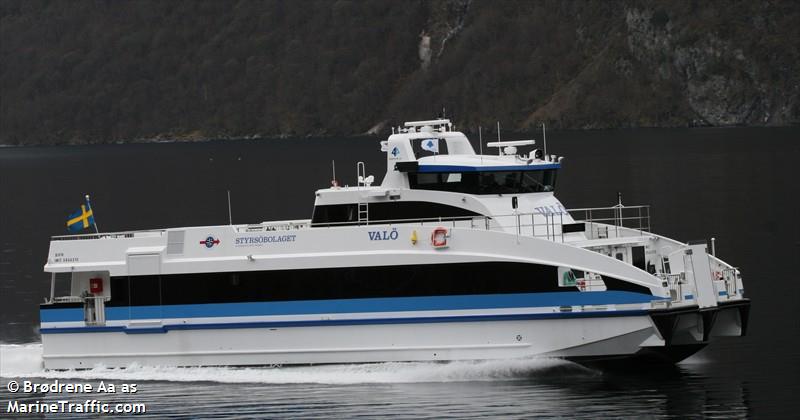 valo (Passenger Ship) - IMO 9544310, MMSI 265650970, Call Sign SIPR under the flag of Sweden