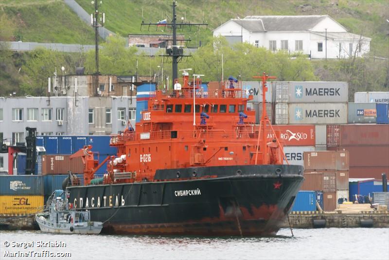 sibirskij (Tug) - IMO 7808308, MMSI 273814200, Call Sign UDDE under the flag of Russia