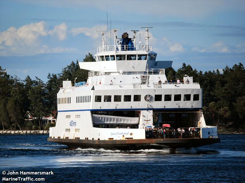 queen of cumberland (Passenger/Ro-Ro Cargo Ship) - IMO 9009360, MMSI 316001252, Call Sign VG2029 under the flag of Canada