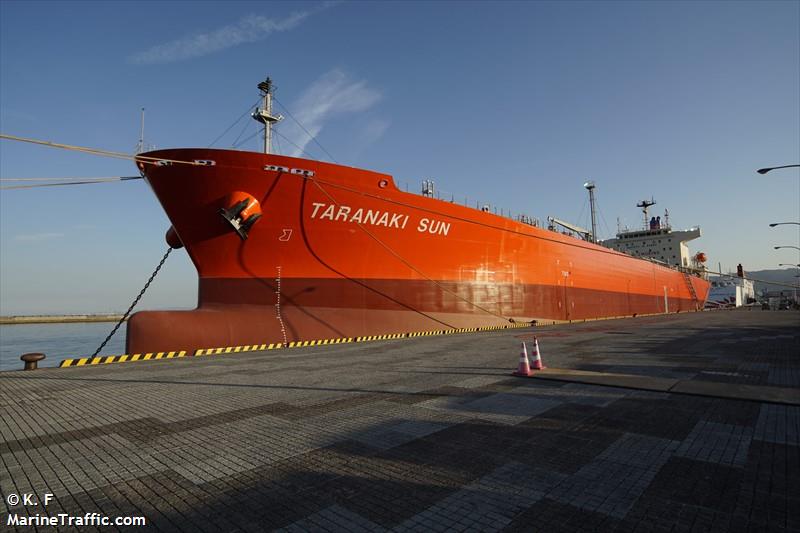taranaki sun (Chemical/Oil Products Tanker) - IMO 9751406, MMSI 319091800, Call Sign ZGFL8 under the flag of Cayman Islands