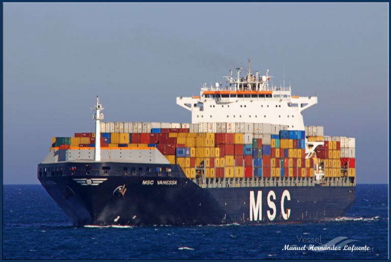msc vanessa (Container Ship) - IMO 9251688, MMSI 356946000, Call Sign HOWD under the flag of Panama