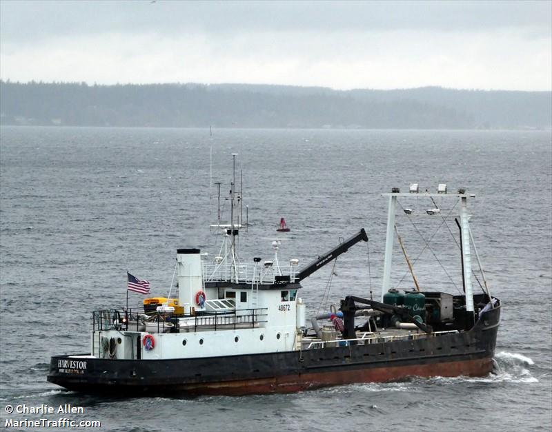 fv harvestor (Fishing vessel) - IMO , MMSI 367083650, Call Sign WDC8229 under the flag of United States (USA)