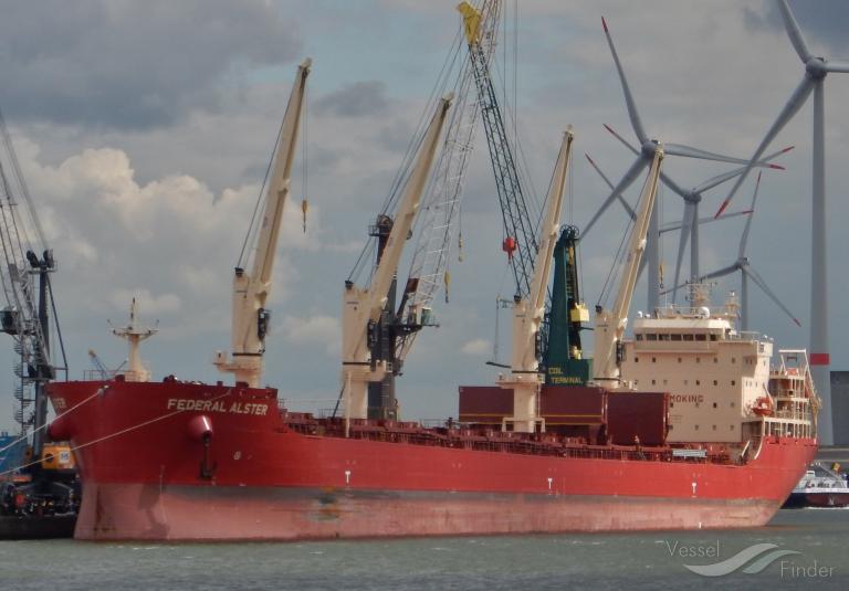 federal alster (Bulk Carrier) - IMO 9766164, MMSI 538008901, Call Sign V7QY3 under the flag of Marshall Islands