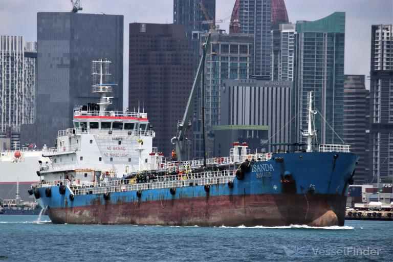 isanda (Oil Products Tanker) - IMO 9493030, MMSI 565957000, Call Sign 9VFW4 under the flag of Singapore