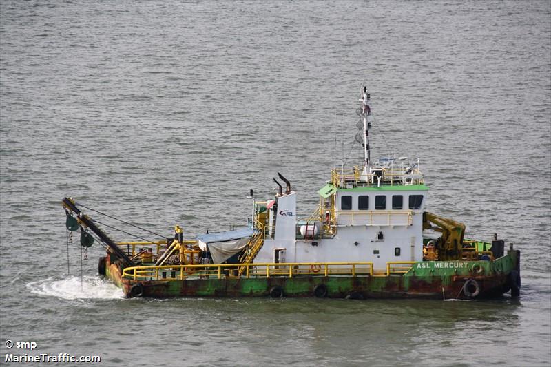 asl mercury (Work/Repair Vessel) - IMO 9504712, MMSI 566052000, Call Sign 9V7431 under the flag of Singapore