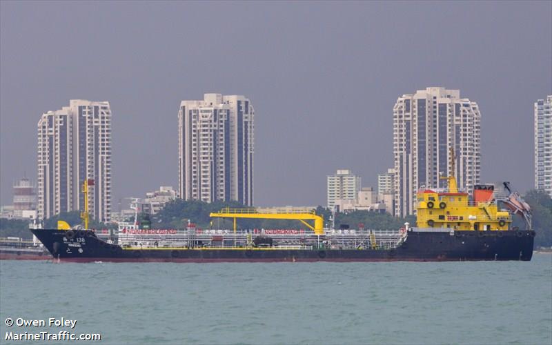 marine bella (Oil Products Tanker) - IMO 9625267, MMSI 566676000, Call Sign 9V7355 under the flag of Singapore