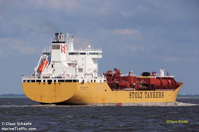 stolt capability (Chemical/Oil Products Tanker) - IMO 9102124, MMSI 636010380, Call Sign ELSN9 under the flag of Liberia