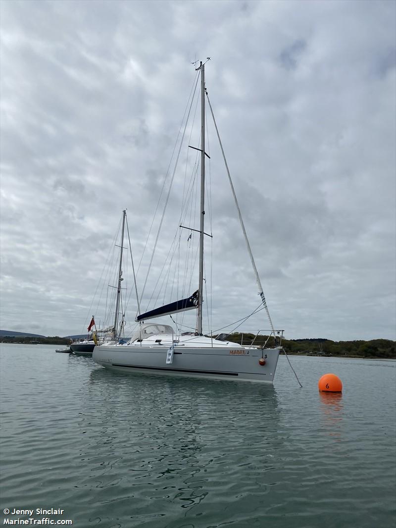 mabel (Sailing vessel) - IMO , MMSI 232017563, Call Sign MDRS5 under the flag of United Kingdom (UK)