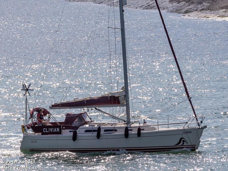 clivian (Sailing vessel) - IMO , MMSI 235030238, Call Sign MKHJ4 under the flag of United Kingdom (UK)