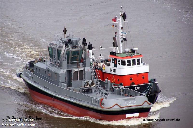 sd jupiter (Tug) - IMO , MMSI 235067375, Call Sign 2BME7 under the flag of United Kingdom (UK)