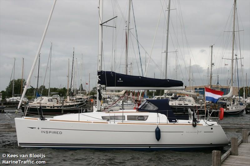 inspired (Pleasure craft) - IMO , MMSI 244750540, Call Sign PB7436 under the flag of Netherlands