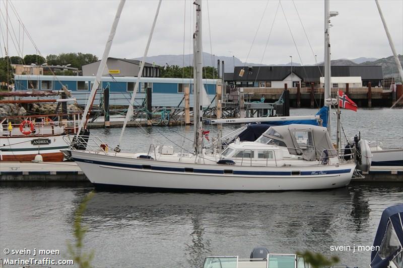 mon cheri (Sailing vessel) - IMO , MMSI 257979260, Call Sign LK6751 under the flag of Norway