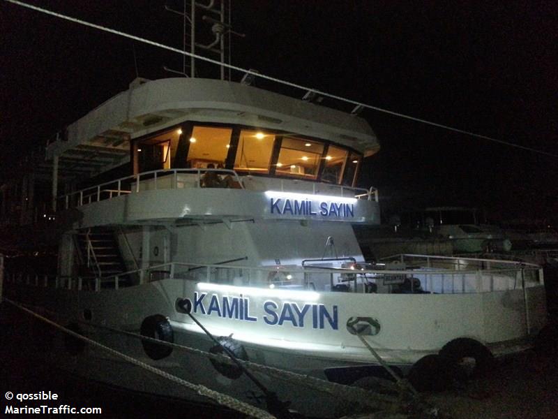 kamil sayin (Passenger ship) - IMO , MMSI 271010610, Call Sign TCA2965 under the flag of Turkey