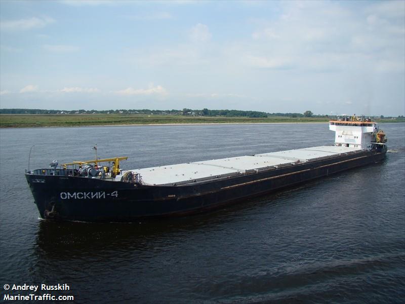 omskiy 4 (Cargo ship) - IMO , MMSI 273455840, Call Sign UIQO under the flag of Russia