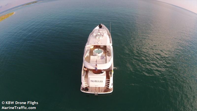 no rules (Pleasure craft) - IMO , MMSI 538079779, Call Sign V7VY8 under the flag of Marshall Islands