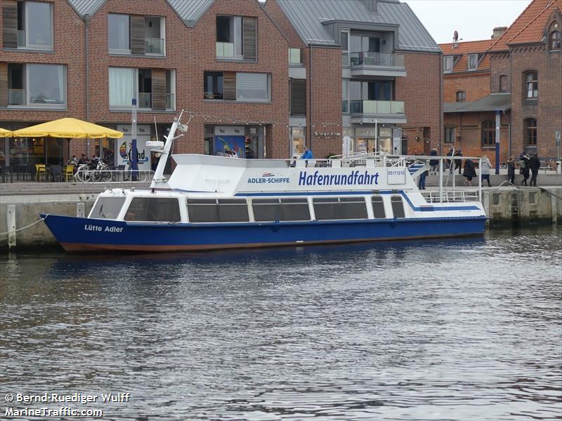 luette adler (Passenger ship) - IMO , MMSI 211495310, Call Sign DF4889 under the flag of Germany