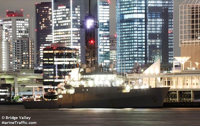 warship enterprise (Research Vessel) - IMO 9234020, MMSI 232691000 under the flag of United Kingdom (UK)