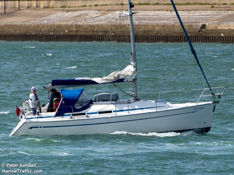 wind song (Sailing vessel) - IMO , MMSI 235093949, Call Sign MYRM6 under the flag of United Kingdom (UK)