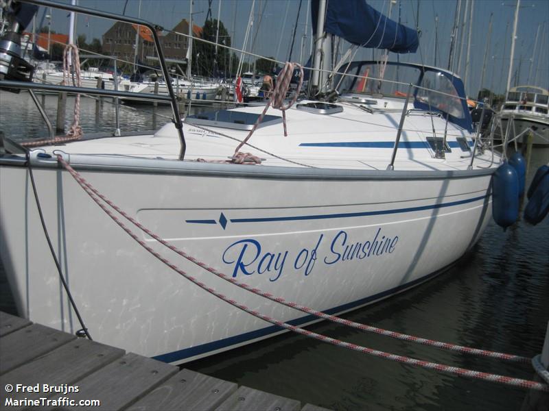 ray of sunshine (Pleasure craft) - IMO , MMSI 244660479, Call Sign PC2254 under the flag of Netherlands