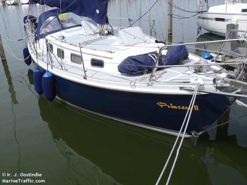 princess ii (Sailing vessel) - IMO , MMSI 244810361, Call Sign PA6506 under the flag of Netherlands