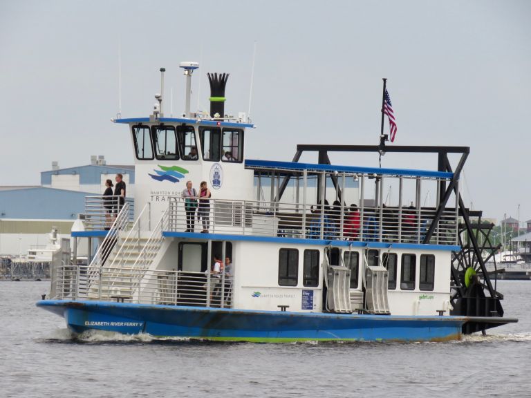 elizabeth river fe v (Passenger ship) - IMO , MMSI 367784840, Call Sign WDJ5151 under the flag of United States (USA)