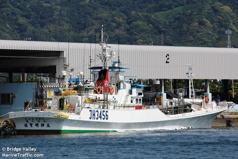 sagamyojinmaru no.83 (Fishing vessel) - IMO , MMSI 431200184 under the flag of Japan