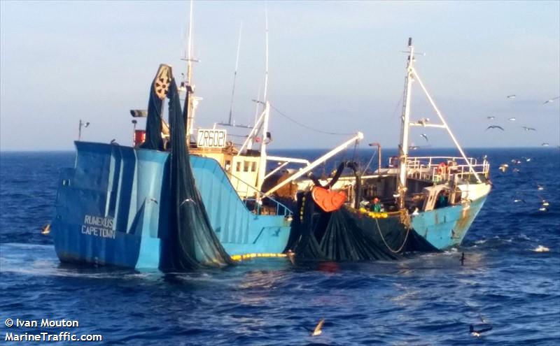 ruwekus (Fishing vessel) - IMO , MMSI 601540000, Call Sign ZR9648 under the flag of South Africa