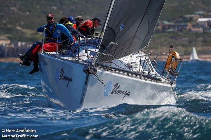 umoya (Pleasure craft) - IMO , MMSI 601801100, Call Sign ZA 4370 under the flag of South Africa