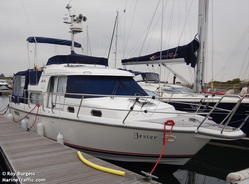 jester (Pleasure craft) - IMO , MMSI 235024938, Call Sign MHJZ9 under the flag of United Kingdom (UK)