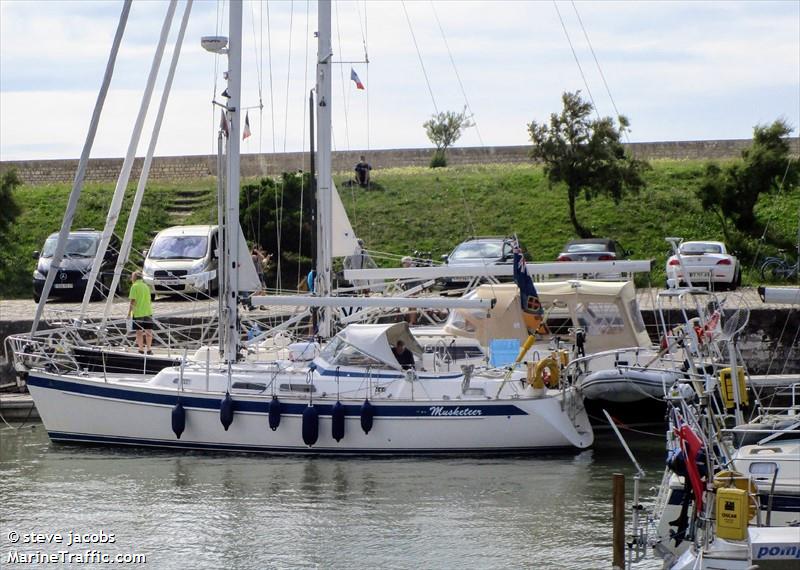 musketeer (Sailing vessel) - IMO , MMSI 235035661, Call Sign MMJV7 under the flag of United Kingdom (UK)
