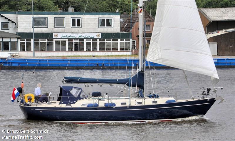 saltire (Sailing vessel) - IMO , MMSI 244650385, Call Sign PB3386 under the flag of Netherlands
