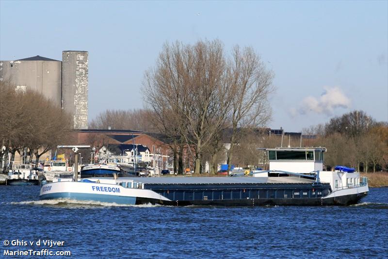 freedom (Cargo ship) - IMO , MMSI 205219090, Call Sign OT2190 under the flag of Belgium
