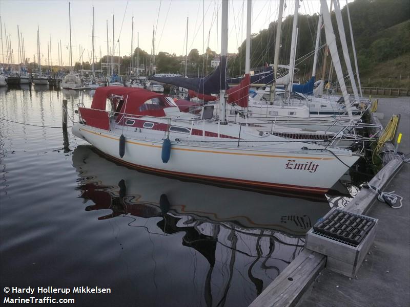 emily (Sailing vessel) - IMO , MMSI 219023114, Call Sign XPH2106 under the flag of Denmark
